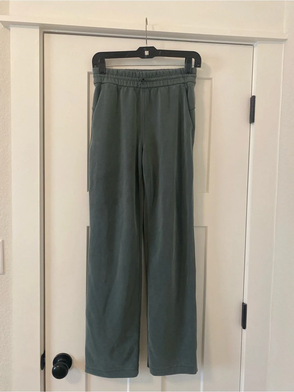 Lululemon Softstreme High Rise Pants in Nuetral Green Shade